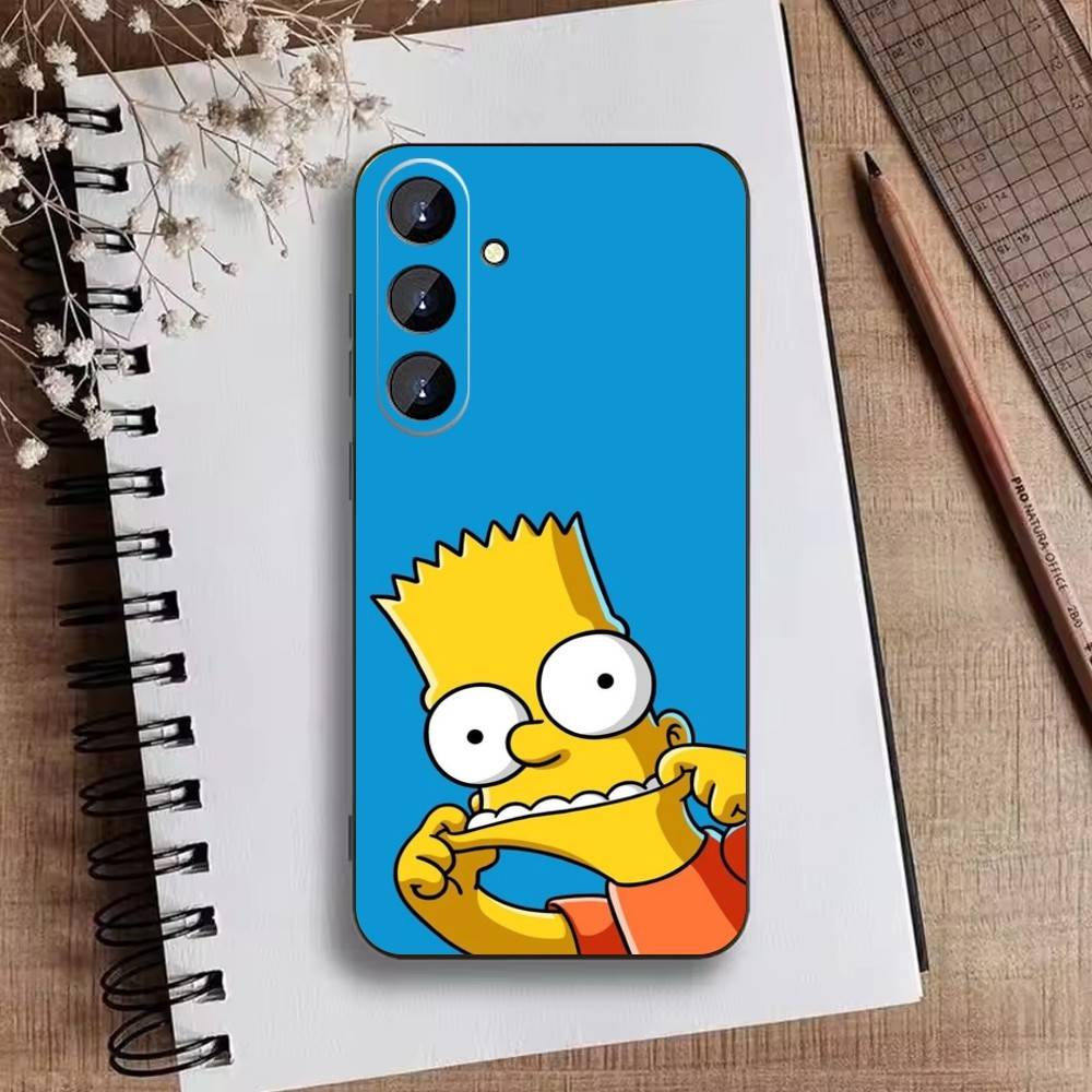 The I-Simpsons Cartoon Phone Case For Samsung Galaxy A73,A21s,A22,A31,A52,A53,A71,A41Soft Black Shell