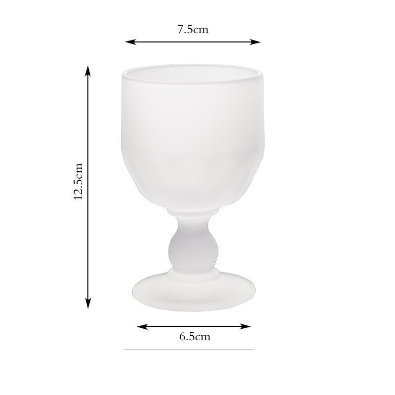 1PC Glass Cup Drinkware Medieval Goblet Premium Sense Retro Sparkling Fruit Wine Drinking Set Household Goods
