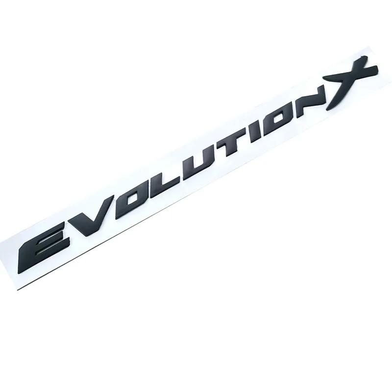 Evolution X Schriftzüge ABS Kunststoff Auto Styling Emblem Abzeichen Automobil Umbau Kofferraum 3D Aufkleber Decal für Mitsubishi Lancer EVO