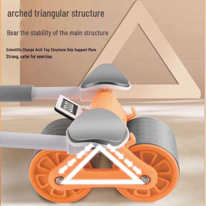Automatic Rebound Elbow Support Ab Wheel