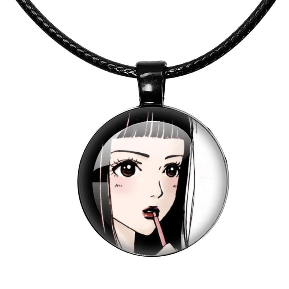 Ожерелье Paradise Kiss Аниме Юкари Хаясака Мивако Сакурада Черная веревочная цепочка Стеклянный кулон Ожерелье Шарм Украшения Подарок