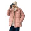 Men's Loose Casual Cotton Jacket Long Hip-Length    Warm Winter Daily Coat