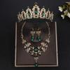 Luxury Bridal Jewelry Sets Shiny Rhinestone Bridal Crown Durable Crystal Headdress  Queen