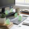 6PCS Cute Luminous Frog Figurines Glow At Dark Frog Decoration Mini Frog Statues  Office Decor
