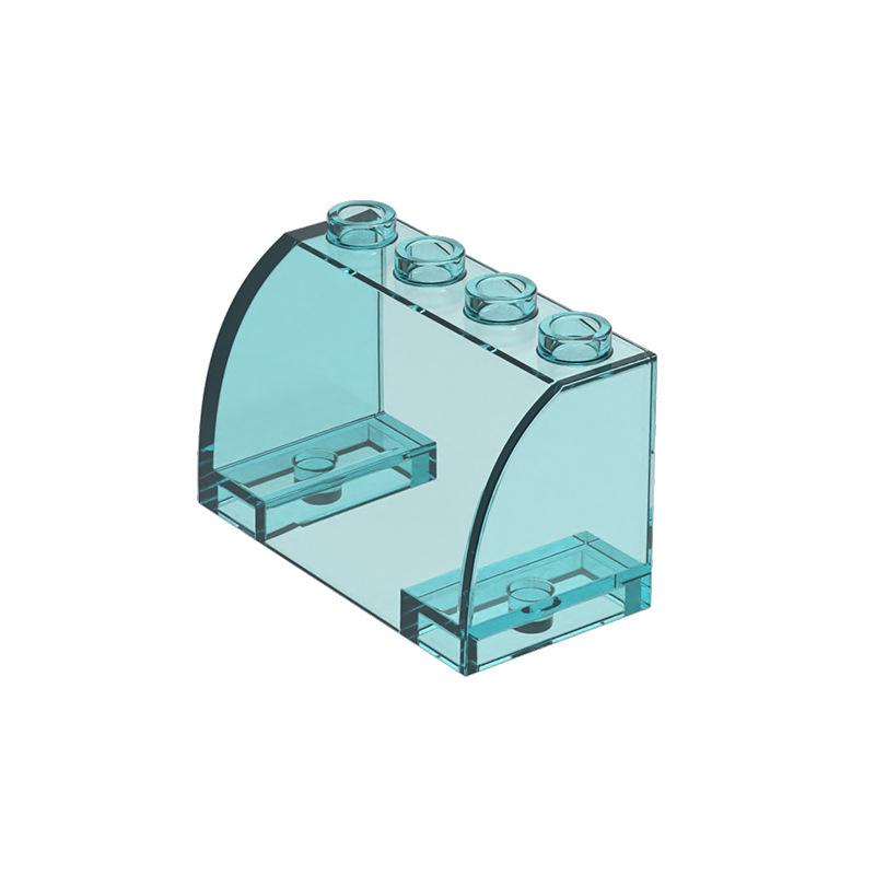 MOC 10PCS 3823 Special Glass Window 2x4 Building Blocks Kit Vehicle Accessories Bricks Particle Idea DIY Toys Children Xmas Gift