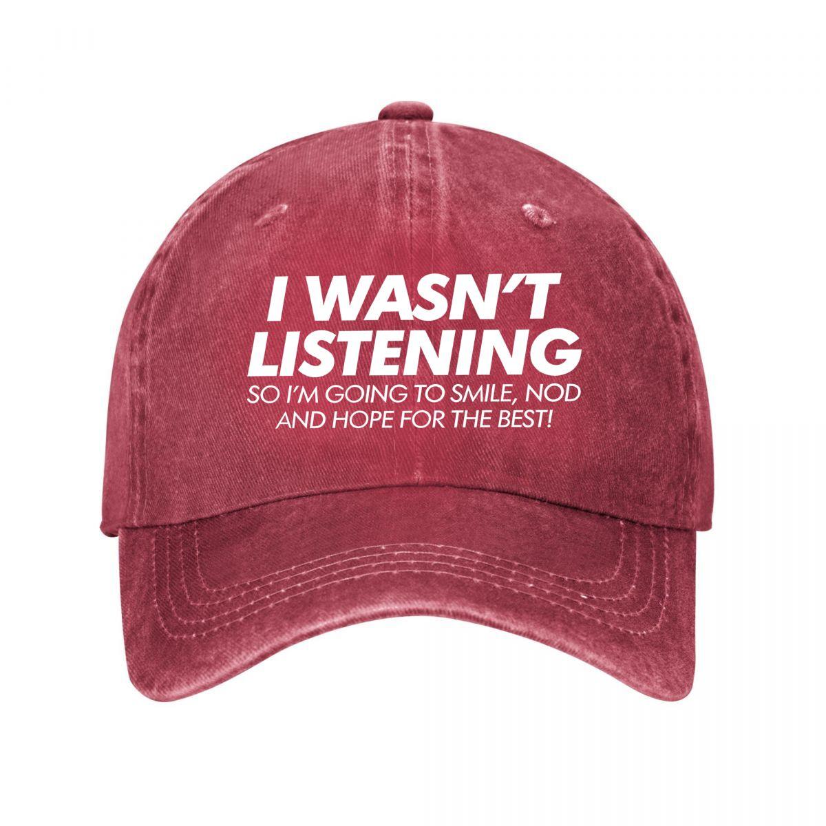 Retro Baseball Cap with a Witty Letter Design Suitable for Everyday Wear And Easy to Wash Washed Baseball Cap Adjustable