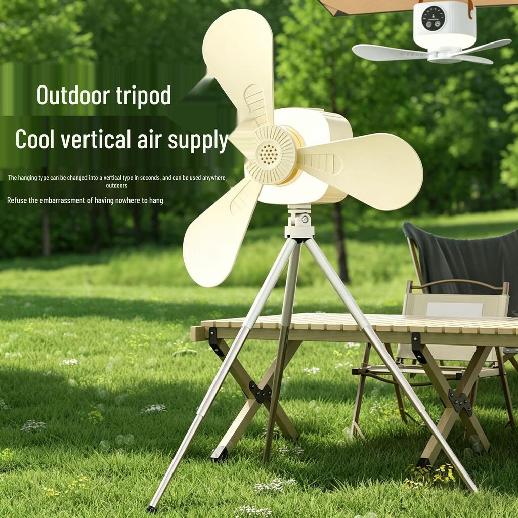 Portable USB Ceiling Fan for Dorms, Camping, and Home Use