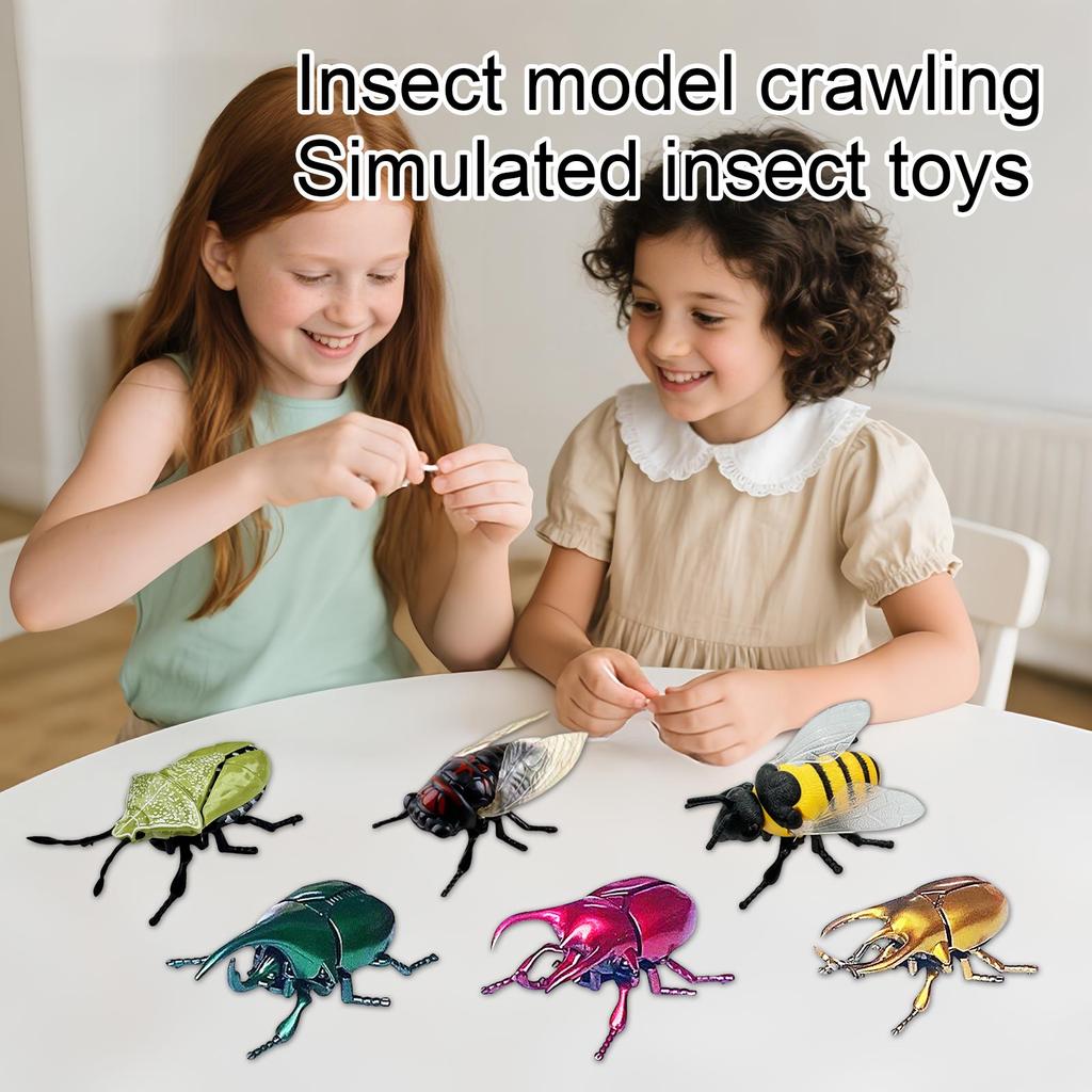 Realistic Beetle Insect Model Toy Crawling Bug Replica Educational Collectible for Kids and Adults Durable Plastic Construction