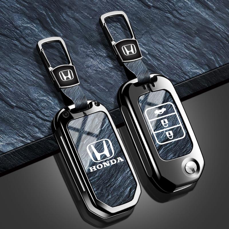 JBH4 New Car Remote Key Case Cover TPU Shell Accessories For Honda Civic HRV XRV CRV CR-V Crider Odyssey Pilot Fit Accord Protector