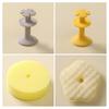 Cleaning Brush Double-Sided Soft Sponge Scouring Pad Suction Cup Silicone Head Non-Stick Oil Sponge Brush Kitchen Cleaning Tool