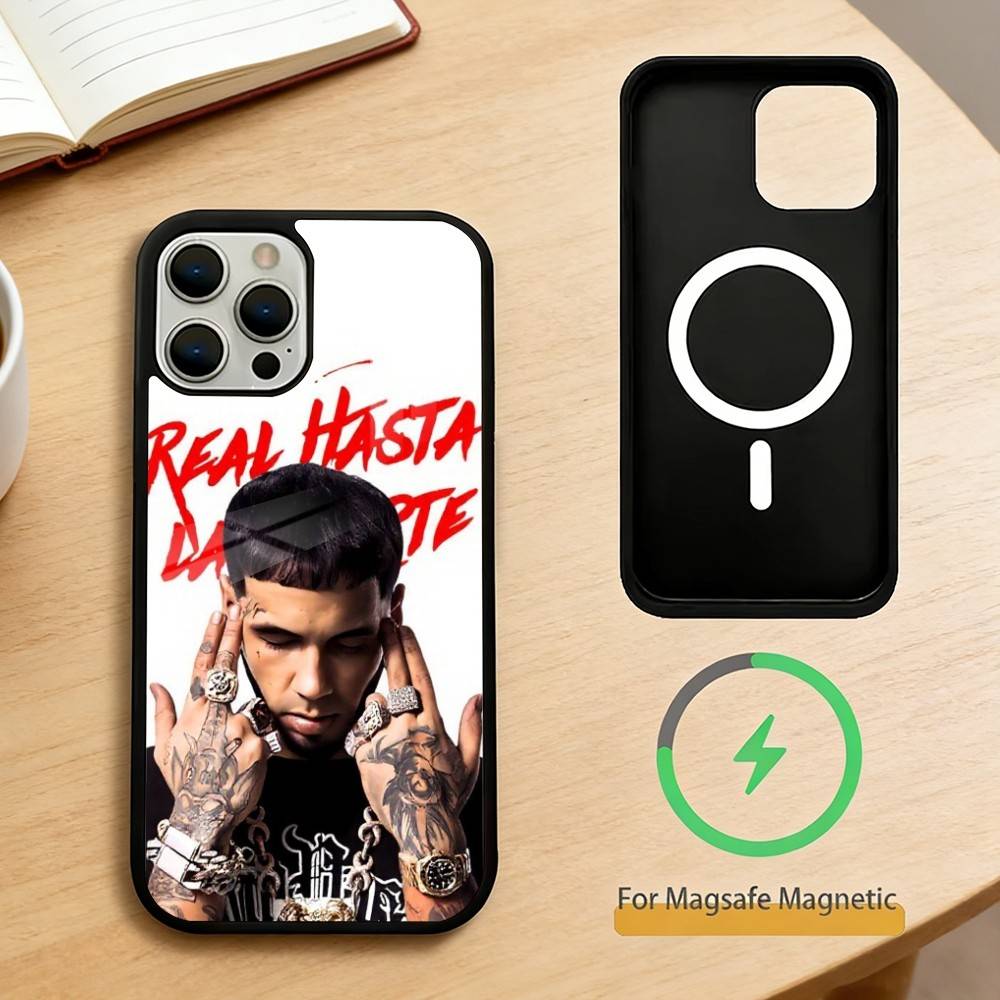 Rapper A-Anuel AA  Phone Case For iPhone 14,16,15,13,17,12,Plus,Pro,Max Magnetic For Magsafe Frosted Cover