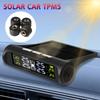 Digital LCD Display Tyre Temperature Monitor Universal Solar TPMS 0-6Bar Auto Security Alarm System Car Tire Pressure Monitoring System