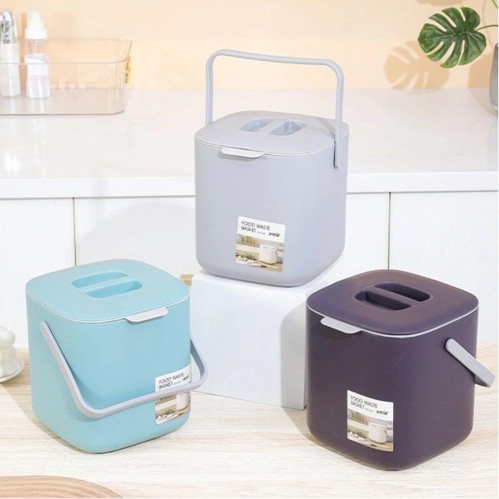 Kunststoff Abfall Mülleimer mit Griff Aufbewahrungskorb Qualität Mülltonne Haushalt