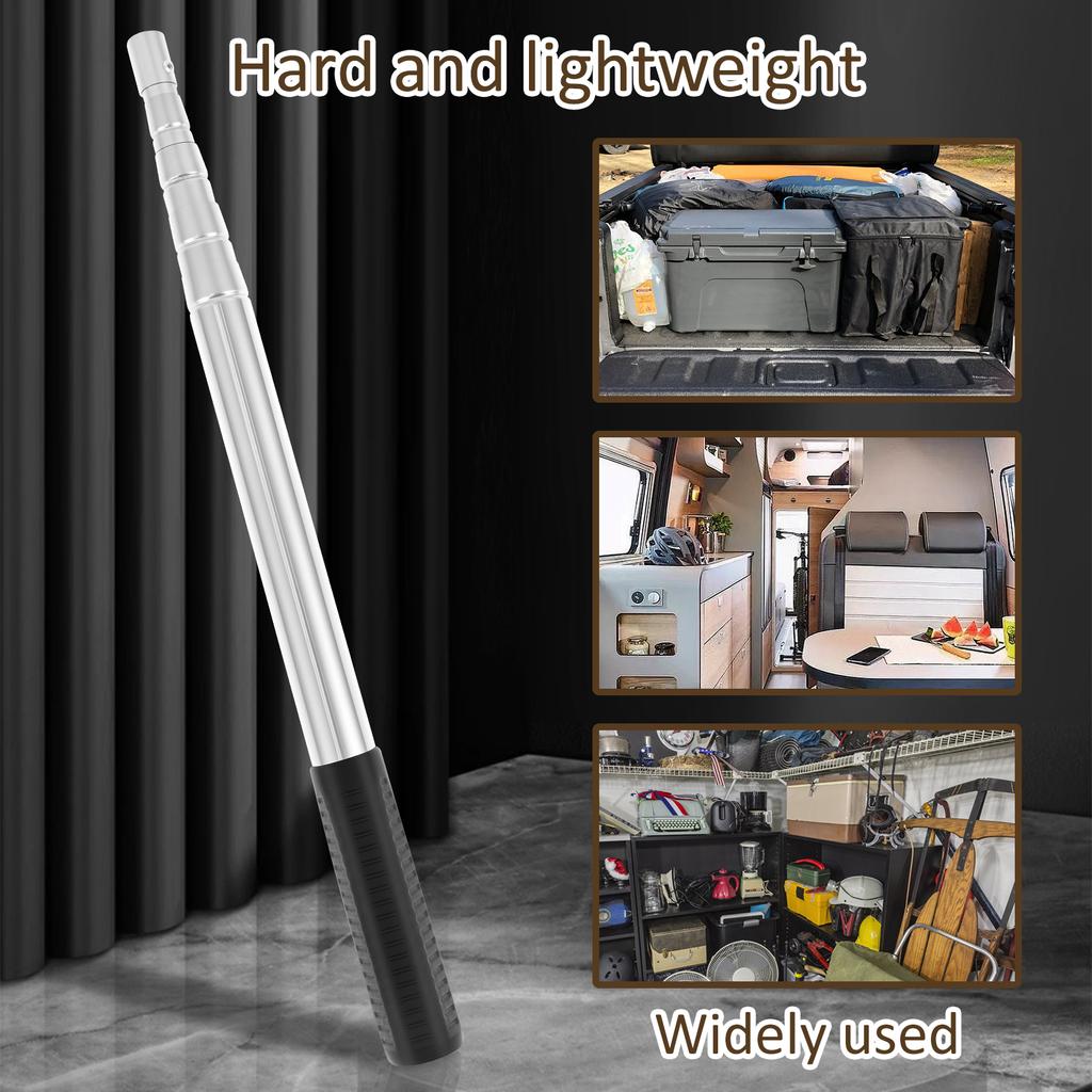 Ergonomic Telescoping Truck Bed Retriever Tool Stainless Steel Truck Cargo Grabber With Anti Slip Rubber Grip for Trucks Garages