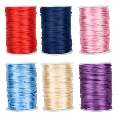 6.5cm Nylon Braided Satin Cord for Chinese Knotting Jewelry Making  Cords Craft Decoration