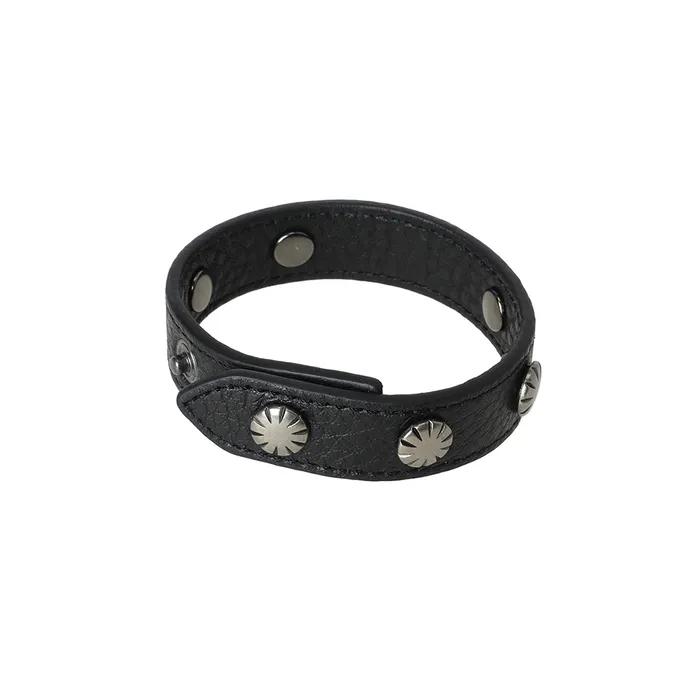 Stud Leather Bracelet (black)