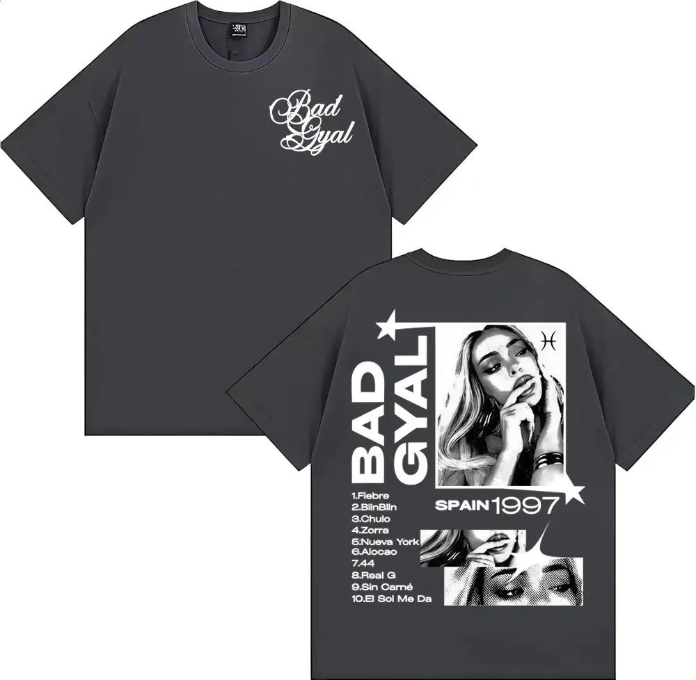 Singer Bad Gyal La Joia Album Tour 2026 Pattern Tshirt Fashion Trendy Aesthetics Tshirt Casual Cotton Unisex Tshirt