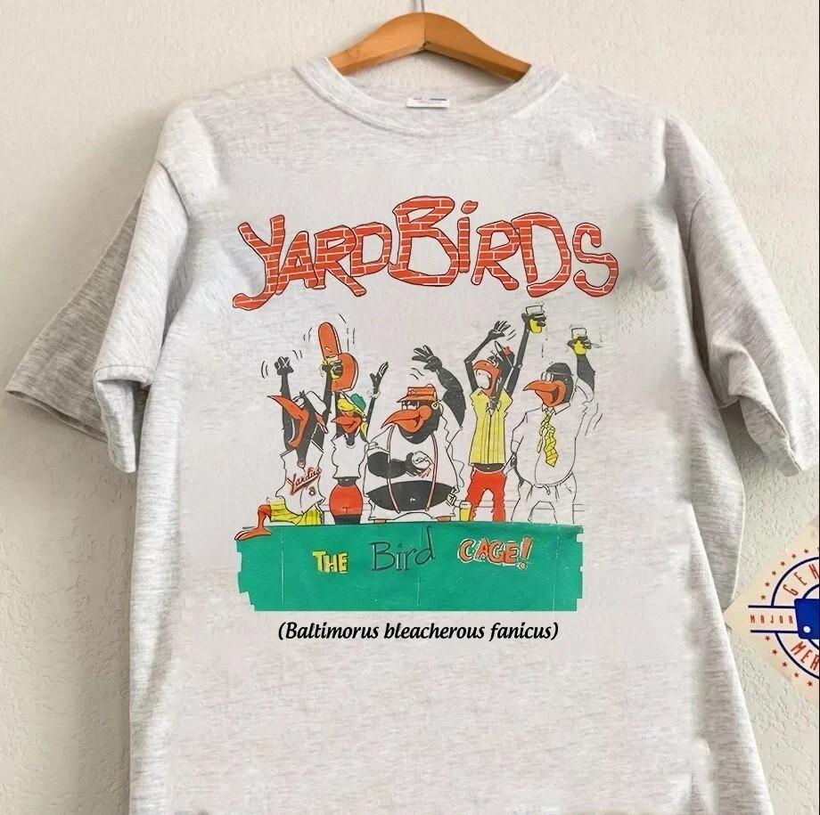 90’s Baltimore Orioles Yard Birds Cotton Ash Unisex  Reprint S-5XL Unisex T-Shirt XXXL