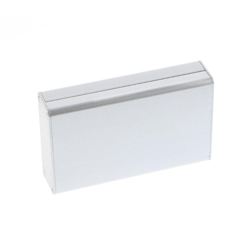 Silver Color Aluminum PCB Instrument Box Enclosure Electronic Project Case 80x50x20mm Aluminum Box with Screws