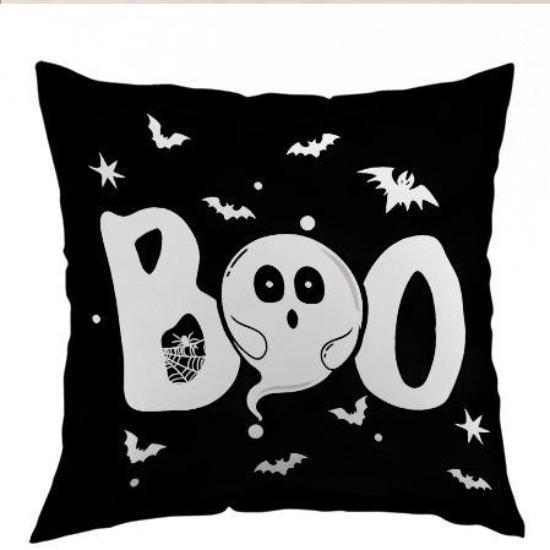 Halloween Pillowcase Ghost Printed Linen Material American Holiday Decoration Pillowcase