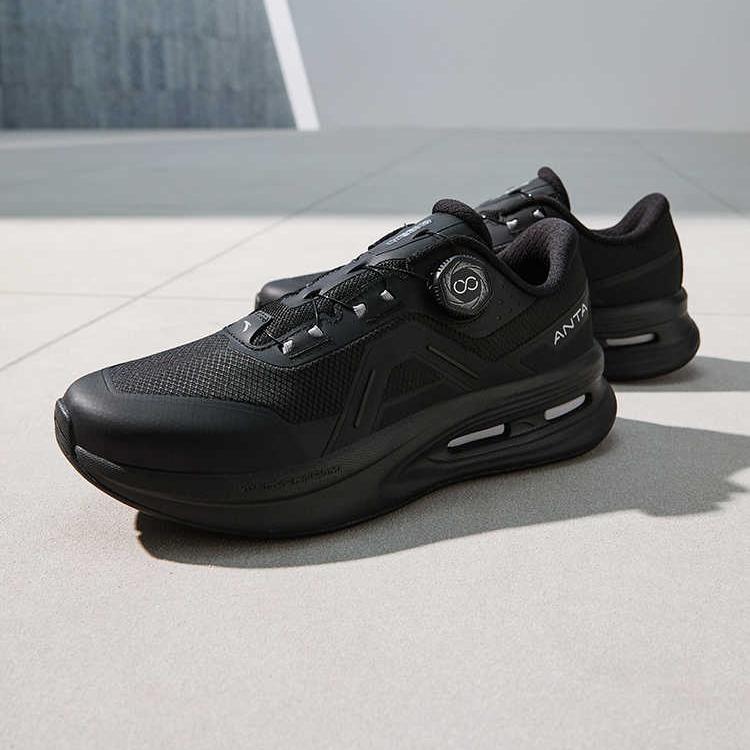 Anta Shining Pro Comfortable Simple Non-Slip Wear-Resistant Low-Top Training Shoes Men sneaker Black 912517777-7