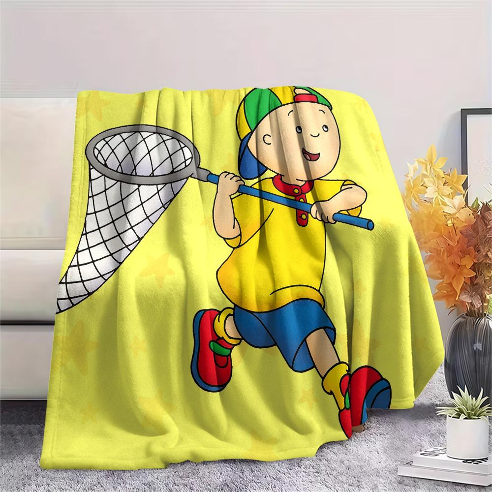 Caillou Aufdruck Flanelldecke, Hohe Qualität, Bequem für Alle Jahreszeiten, Heimdekoration, Wärme und Komfort