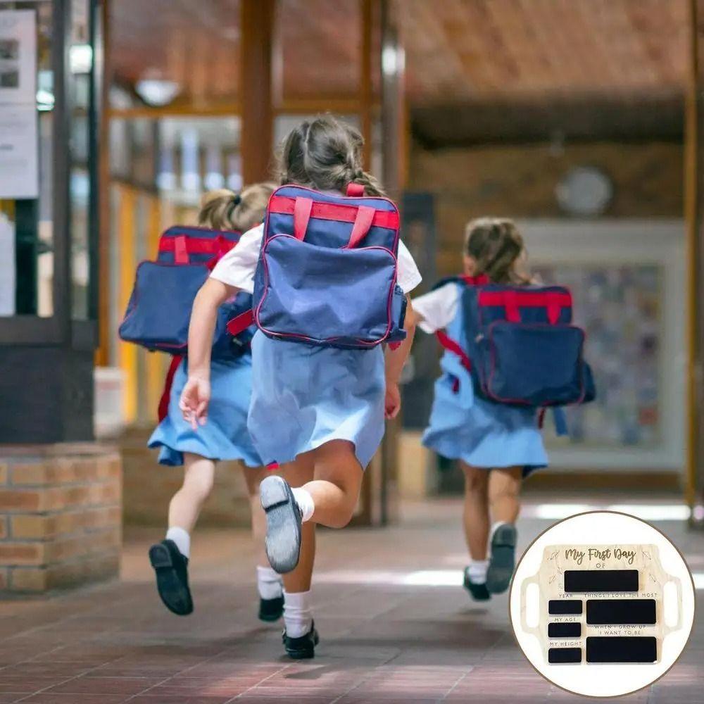 Reusable Memory Photo Board With Handle Personalized First Day Of School Sign Wooden Message Board My First Day Blackboard