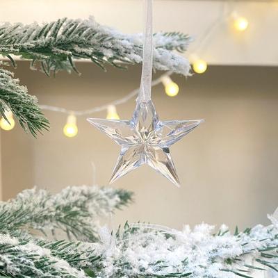Weihnachten Transparenter Schneeflockenanhänger Weihnachtsbaumschmuck Weihnachtsdekorationen für Zuhause Weihnachtsgeschenke