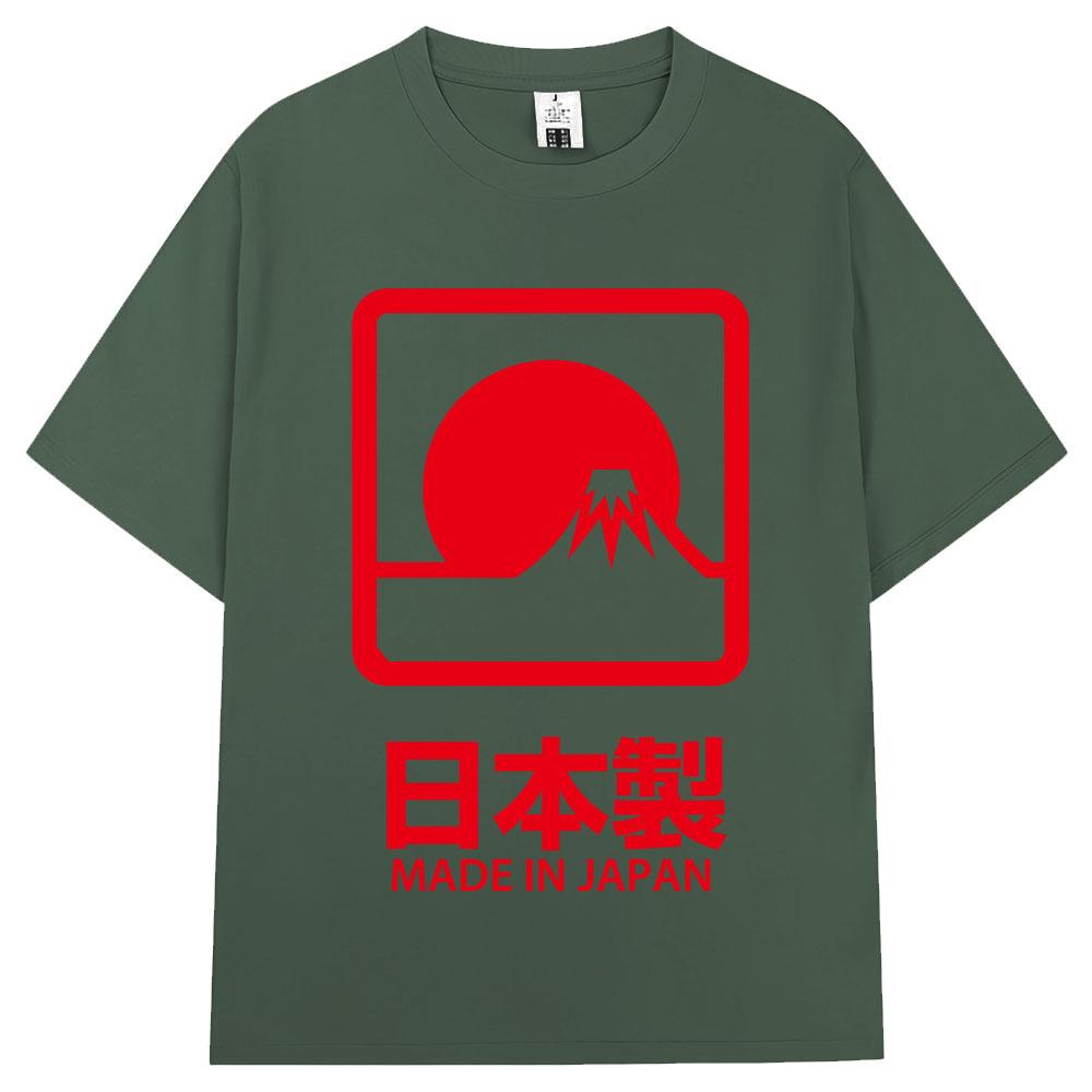 

Japanese Style Made in Japan Graphic Tshirt Unisex Women Fashion Vintage ONeck Tshirt Oversized Cotton Casual T Shirts Streetwear 3XL