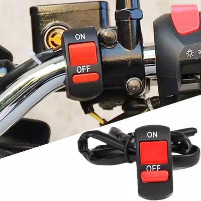 Motorradschalter EIN AUS Taste Universal Roller Motorrad Lenker Blinkerschalter Moto Lichtschalter Taste 12V Zubehör