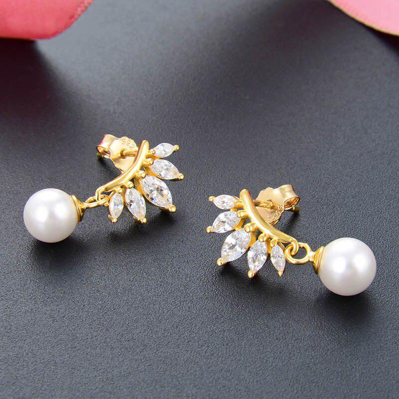 

Танциз стерлингового серебра 925 пробы циркон серьги серьги-капли для женщин подарки на свадьбу