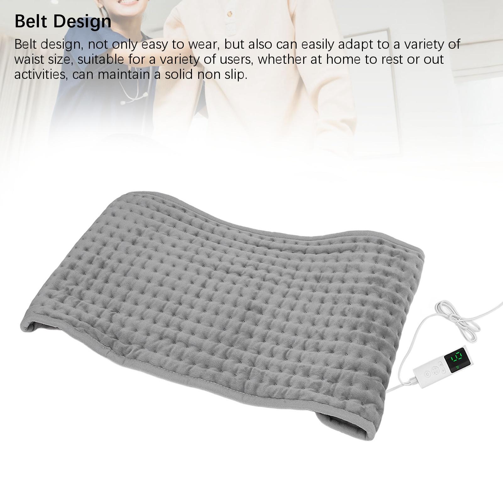 

Электрический нагревательный пояс-обертка 9 вариантов нагрева 4 таймера Удобная электрическая носимая грелка для EU PLUG