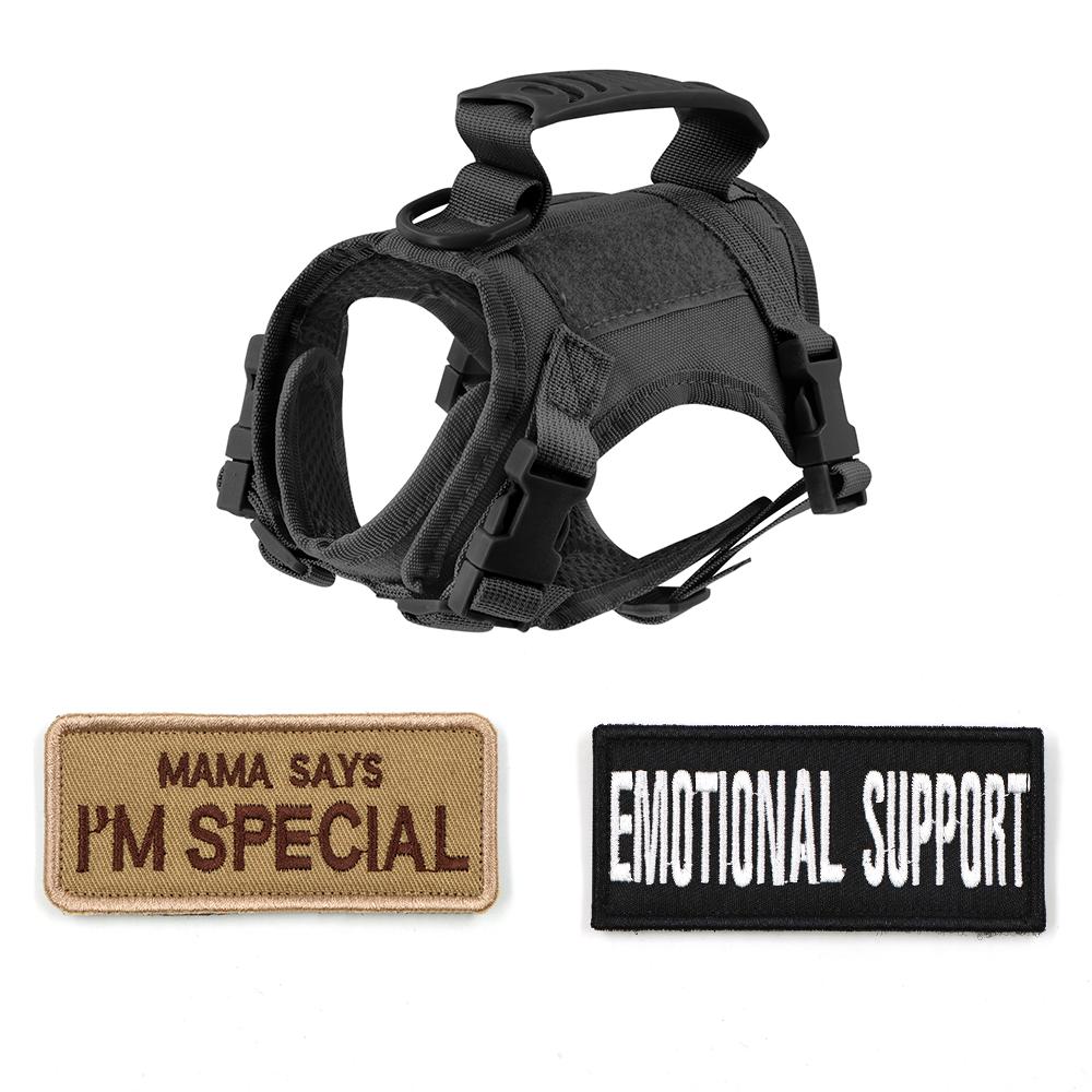 Tactical Pet Chest Harness with Traction Rope Set Universal Anti Slip for Cats and Dogs Paired with Personalized