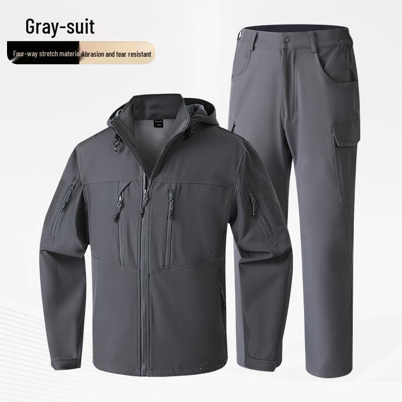 Spring & Autumn Tactical Military Fan Outdoor Multi-pocket Elastic Workwear Suit