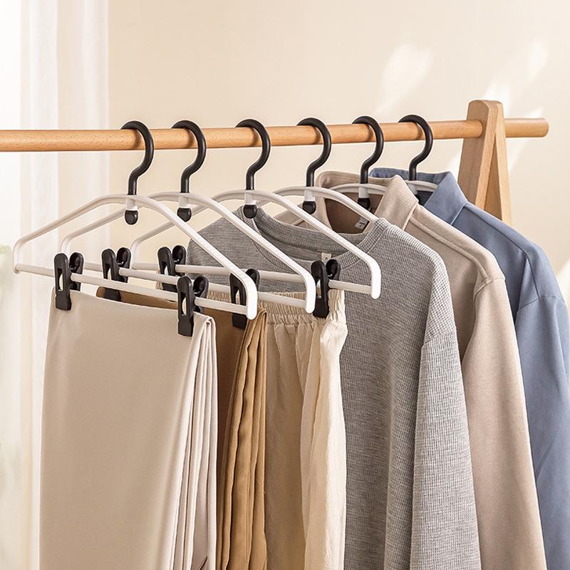 Umeraș de haine 2025 cu clipsuri - Soluție de depozitare îngroșată, care nu lasă urme pentru camerele de cămin