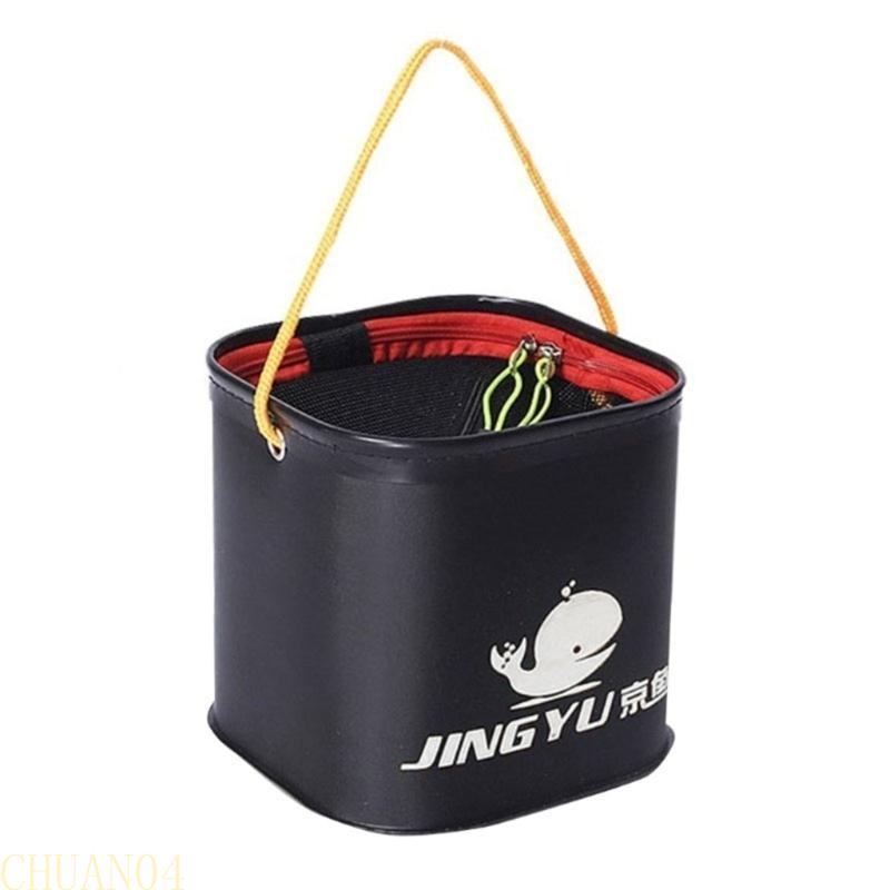 A1A2 Collapsible Bucket with Handle Lightweight Folding Water Container Durable Camping Fishing Bucket for Outdoor-Travelling