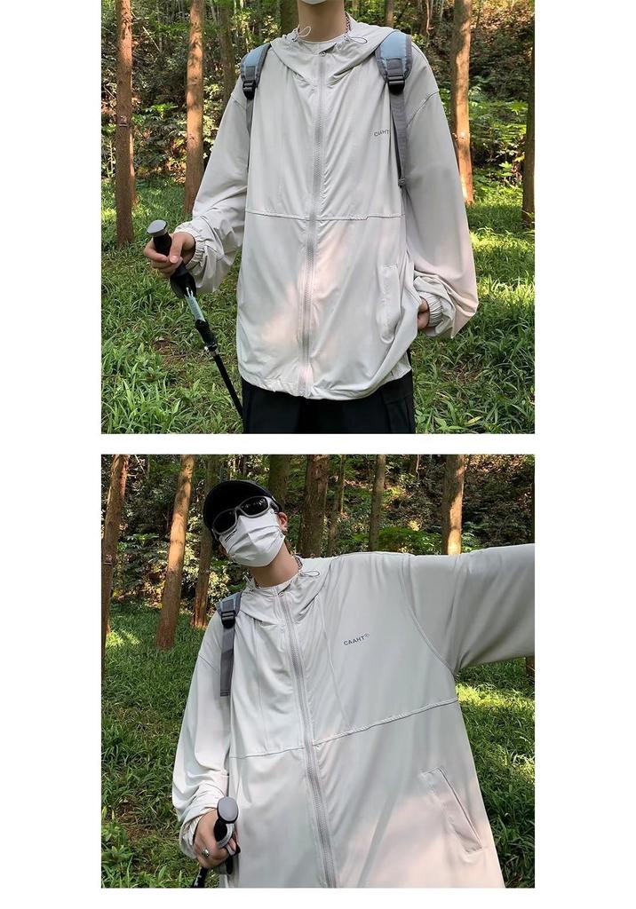 2026 Japanese Retro Striped Thin Breathable Hooded Sun Protection Jacket for Men and Women