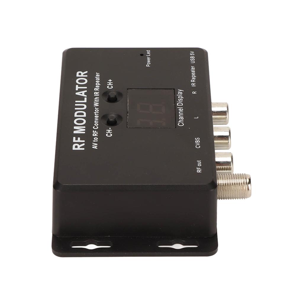 RF Modulator Professional AV to RF Convertor with IR Repeater for Set Top Box DVR DVD