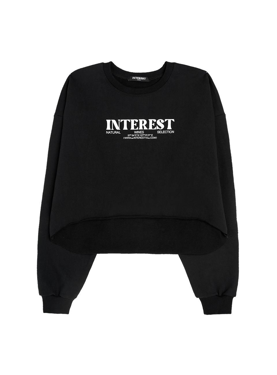 Interest Interest Логотип Укороченный Худи_Черный Free
