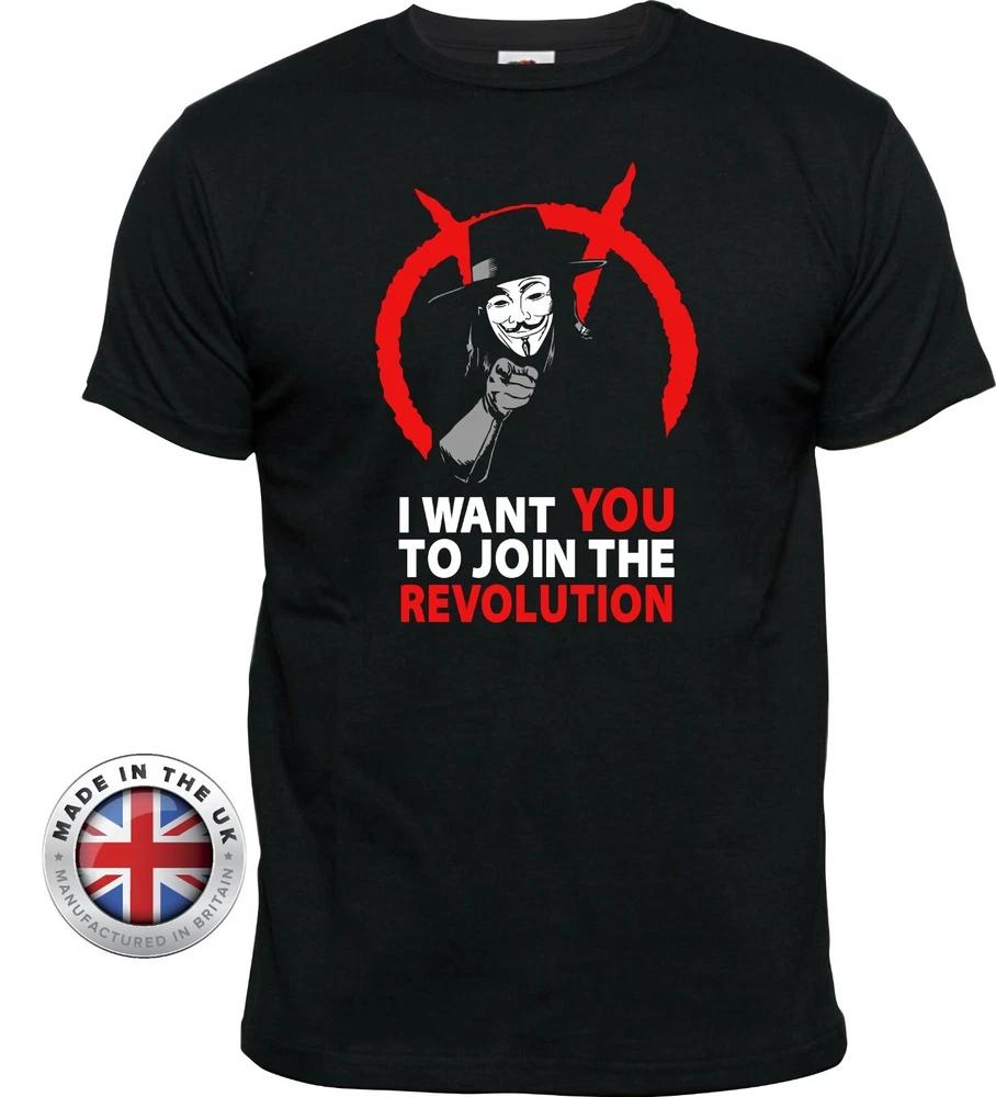 V For Vendetta Tshirt Anonymous Tshirt AntiGovernunisext I Want You Black TShirt S