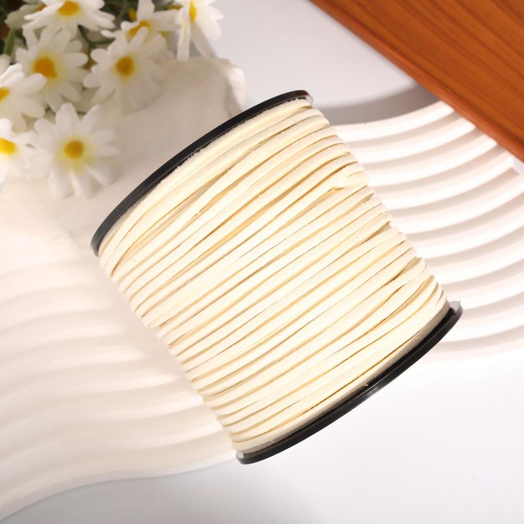 3mm Colored Korean Deerskin Suede Cord - Eco-Friendly Handmade Hanging Rope