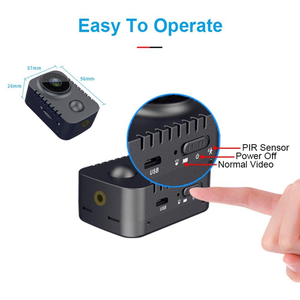 Portable Low Power DVR Night Vision Camcorder Infrared Camera PIR Motion Camera Mini