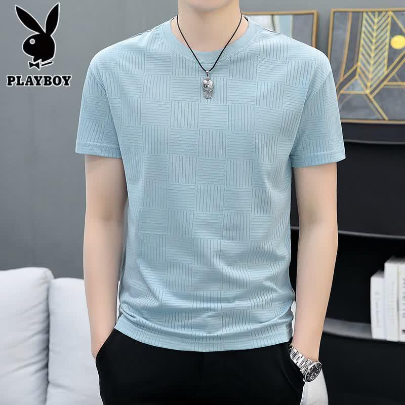 Playboy Men s Ice Silk Breathable Short Sleeve T-Shirt XL