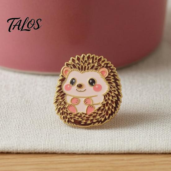 Metal Lapel Pin Enamel Animal Brooch Pin, Bear Penguin Fox Dog Hedgehog Badge, Clothes Decorative Pins Men Women Alloy for Coats Sweaters Scarves