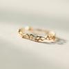 Gold-Plated S925 Sterling Silver Diamond Ring for Women, Niche Design with Light Luxury and Versatile Style