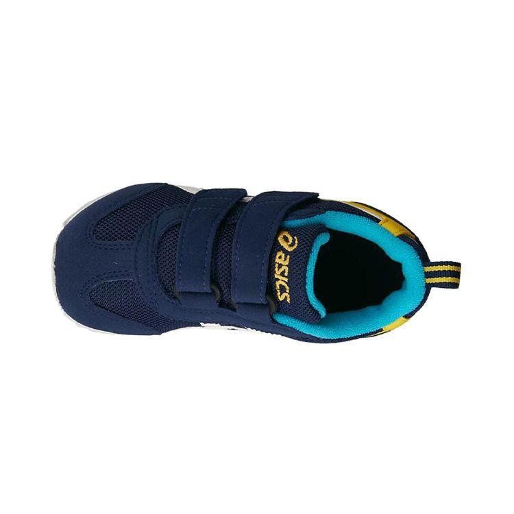 Asics Idaho Mini 3 Running Shoes Kids Sneakers Blue White Yellow TUM186-5001