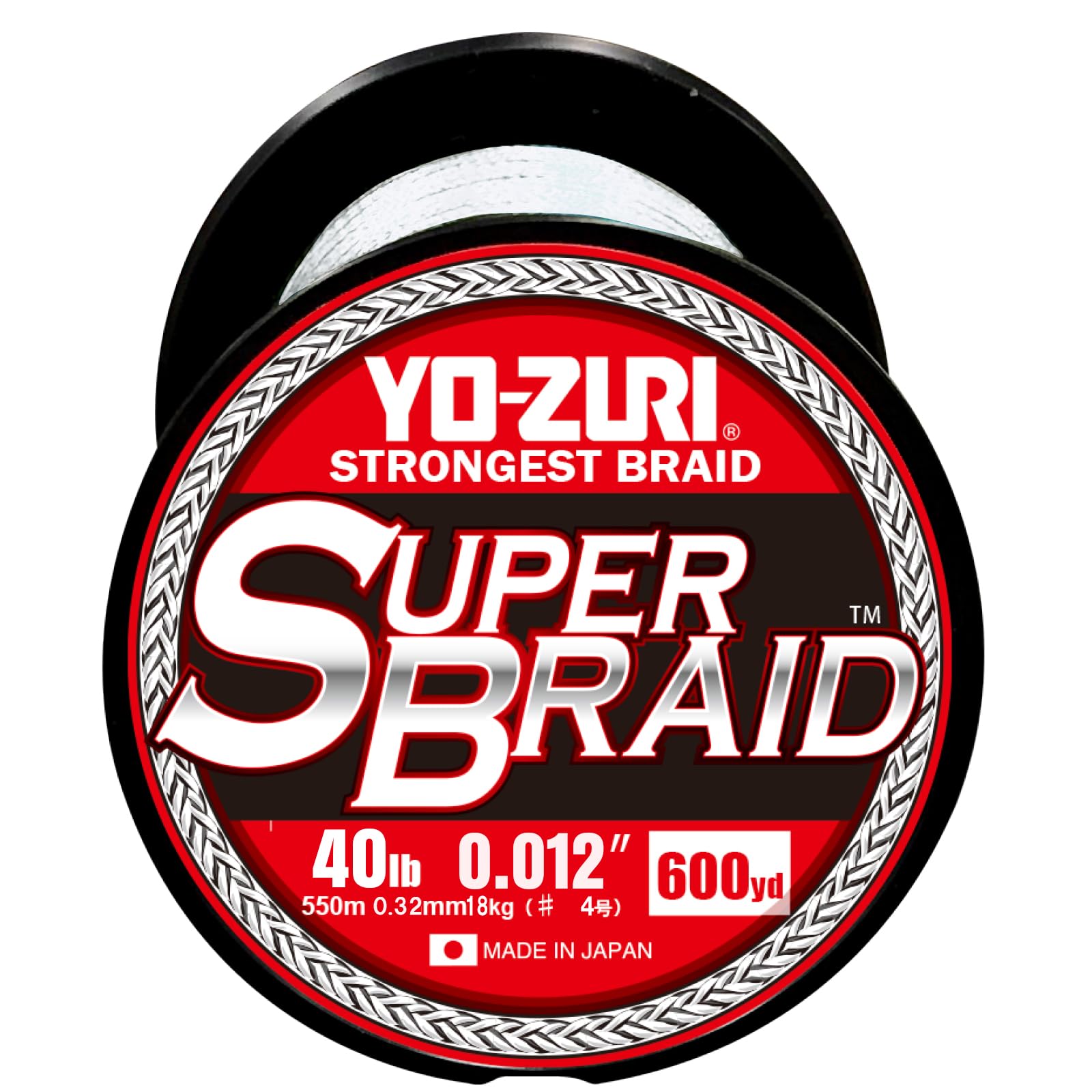 

PE Line Super Braid 600YDS 40Lbs White YO-ZURI Color