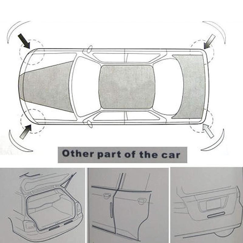 28.5/36cm Car Bumper Protector Strip Anti-collision Protection Strips Sticker Guard Corner Protector Scratch Body Auto Access