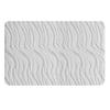 Absorbent Bathroom Rug Soft Bath Mat with Anti-Slip Bottom Plush Wavy Texture Rug