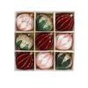 Weihnachtskugeln, 9er-Pack, 8cm Farbige Weihnachtskugeln, Geschenkbaumschmuck, Geeignet für Weihnachtsbaum und Feiertagsdekorationen